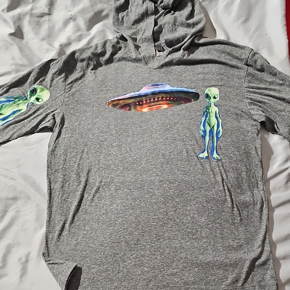 Next Level Apparel Gray Hoodie - Picture 3 of 4
